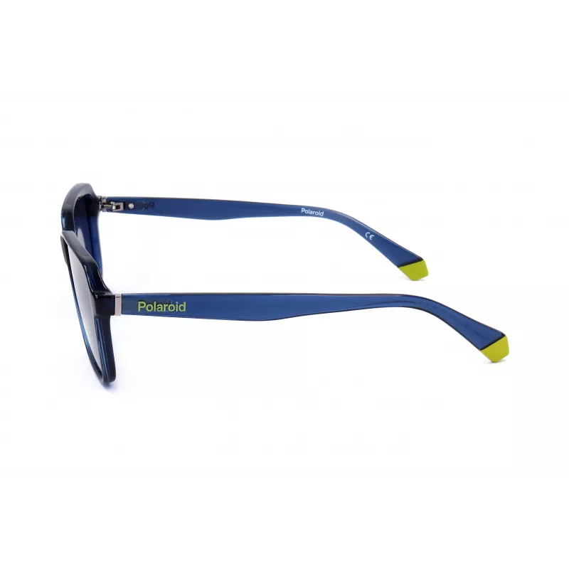 POLAROID Unisex PLD6161SPJP Gafas de sol rectangulares polarizadas - Montura negra Lentes grises 58mm
