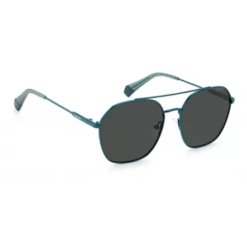 POLAROID Unisex PLD6172SMR8M9 Gafas de sol cuadradas Havana Green Polarized UV400