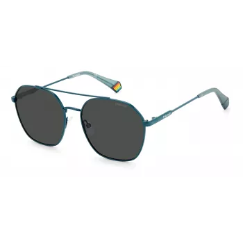 POLAROID Unisex PLD6172SMR8M9 Gafas de sol cuadradas Havana Green Polarized UV400