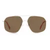 Gafas de sol unisex POLAROID PLD6173S10ASP - montura rectangular negra, lentes grises polarizadas, 58 mm