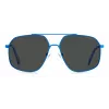 POLAROID gafas de sol unisex PLD6173SMVUM9 - montura negra, lentes grises polarizadas, 58 mm
