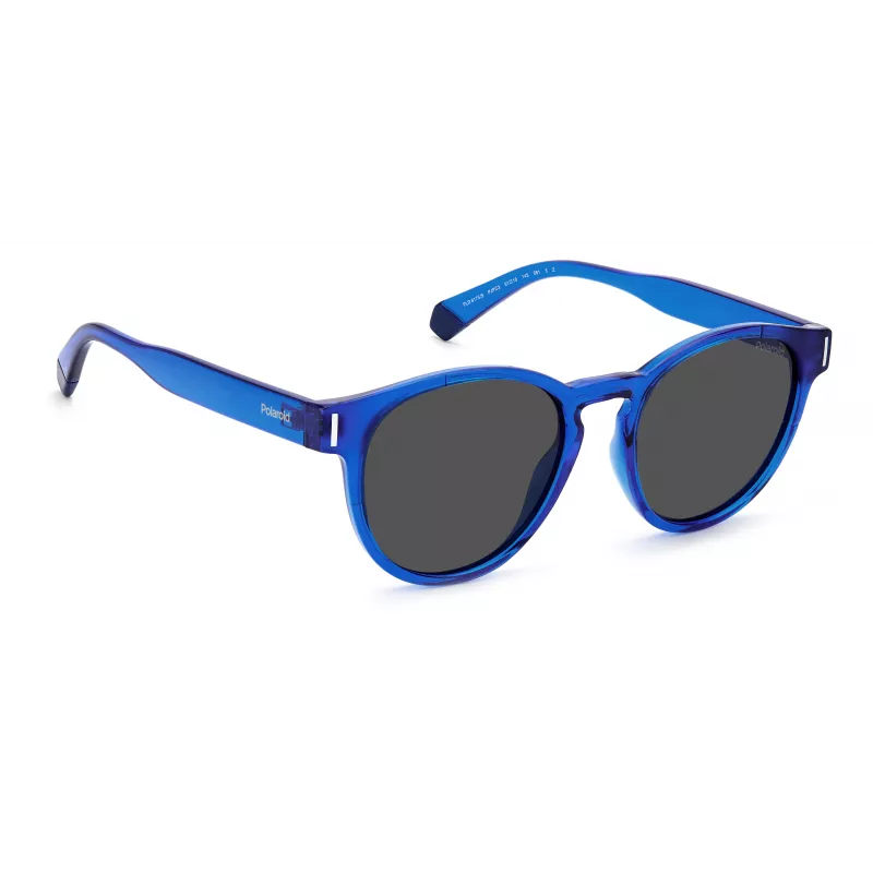POLAROID Gafas de sol unisex PLD6175SPJPC3 rectangulares - montura negra, lentes grises polarizadas, 51 mm