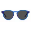 POLAROID Gafas de sol unisex PLD6175SPJPC3 rectangulares - montura negra, lentes grises polarizadas, 51 mm