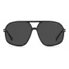 POLAROID Unisex PLD6182SKB7M9 Gafas de sol rectangulares Negro/Gris 59mm