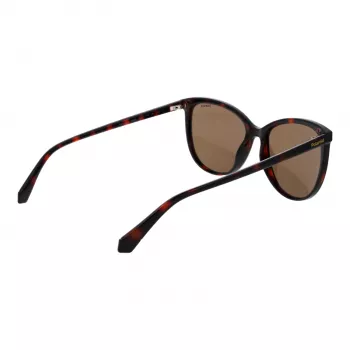 POLAROID Gafas de sol mujer PLD4138S55086, cuadradas, Havana Gris, 55 mm