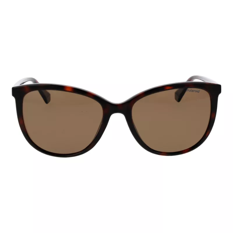 POLAROID Gafas de sol mujer PLD4138S55086, cuadradas, Havana Gris, 55 mm