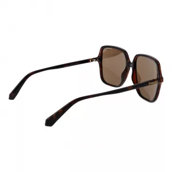 POLAROID Gafas de sol de mujer PLD6219S56086 - Montura negra, lentes polarizadas grises, 56 mm