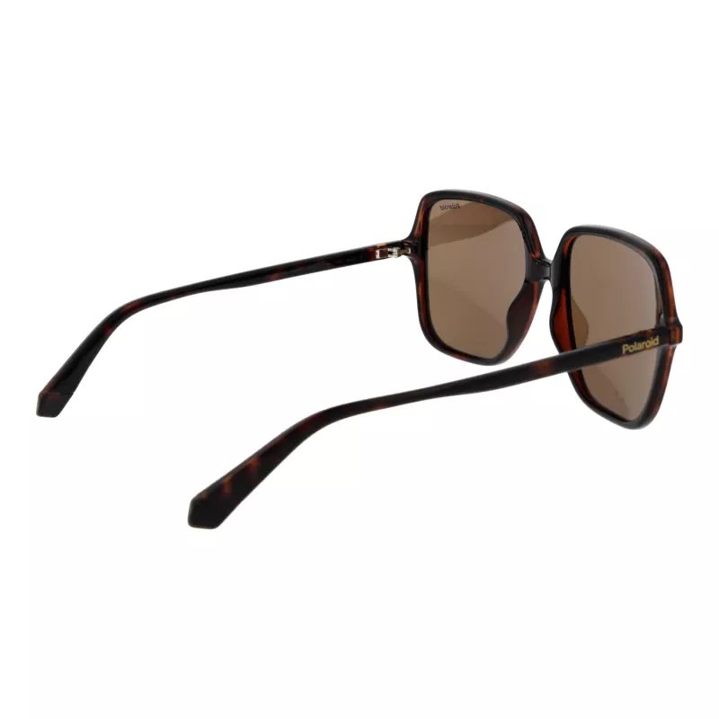 POLAROID Gafas de sol de mujer PLD6219S56086 - Montura negra, lentes polarizadas grises, 56 mm