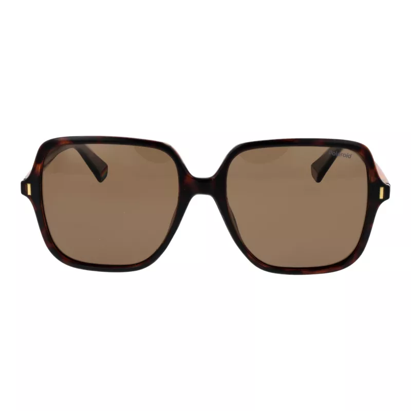 POLAROID Gafas de sol de mujer PLD6219S56086 - Montura negra, lentes polarizadas grises, 56 mm