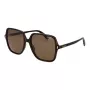 POLAROID Gafas de sol de mujer PLD6219S56086 - Montura negra, lentes polarizadas grises, 56 mm