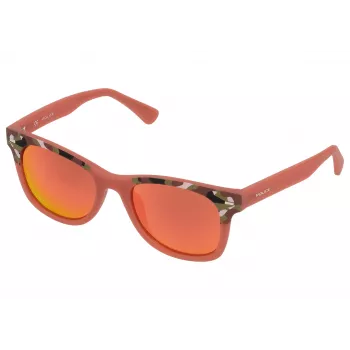 POLICE CHILDISH SK03249GECR Gafas de sol para niños - Protección UV400, montura de acetato, lentes grises ahumadas