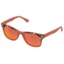 POLICE CHILDISH SK03249GECR Gafas de sol para niños - Protección UV400, montura de acetato, lentes grises ahumadas