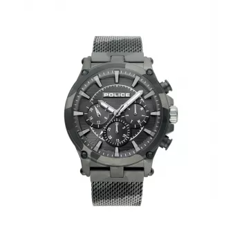 POLICE Reloj de hombre Adder R1453321003 47mm cuarzo analógico reloj de pulsera esfera negra piel