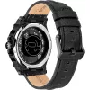 Police Reloj analógico de cuarzo Battalion hombre PEWJA2108203 47mm esfera negra correa de piel negra