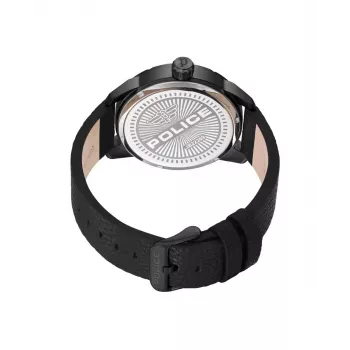 Police Reloj de hombre Blaze cuarzo analógico PEWJB2226901 45mm negro acero inoxidable y piel