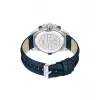 POLICE Hombre PEWJF0022503 Reloj analógico de cuarzo 46mm Acero inoxidable Correa de piel negra