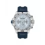 POLICE Hombre PEWJF0022503 Reloj analógico de cuarzo 46mm Acero inoxidable Correa de piel negra