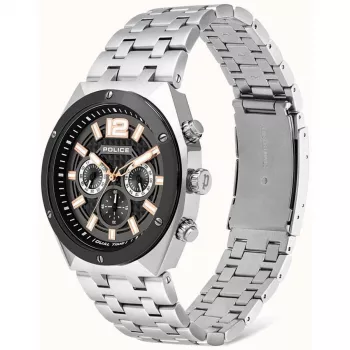 POLICE Reloj de hombre Cuarzo Analógico P15995JSTU61M 46mm Acero Inoxidable Gunmetal Gris