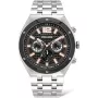 POLICE Reloj de hombre Cuarzo Analógico P15995JSTU61M 46mm Acero Inoxidable Gunmetal Gris