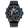 Reloj POLICE de hombre analógico de cuarzo PL16018JSU02 48mm esfera azul correa de piel