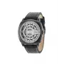 Police Reloj de hombre de cuarzo analógico R1451290002 - 49mm Caja de acero inoxidable, correa de piel negra