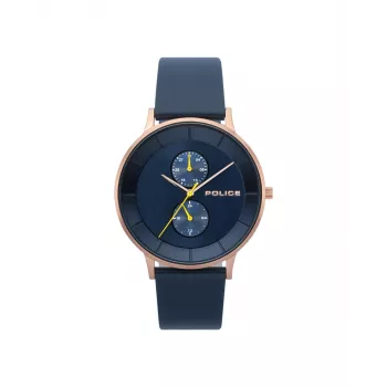 Reloj Police hombre cuarzo analógico R1451293002 42mm esfera negra correa de piel