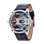 POLICE reloj de hombre R1451279001 reloj de cuarzo 55mm esfera negra correa de piel