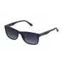 POLICE gafas de sol hombre rectangulares SPLB40N560C03 - Montura de acetato negra, lentes de policarbonato gris humo, protección UV400