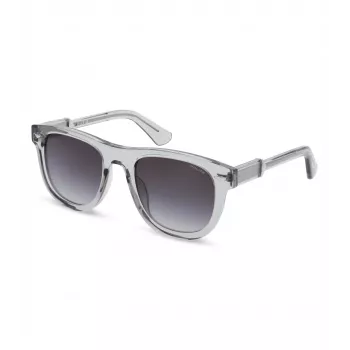 POLICE Gafas de sol rectangulares de hombre SPLL87M5203GU montura de acetato Havana lentes de policarbonato verdes 52mm