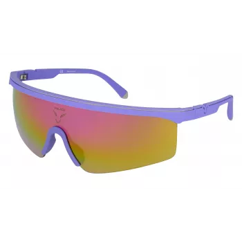 Police Gafas de sol de hombre rectangulares SPLA28999UGX - montura negra, lentes grises
