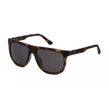 POLICE Gafas de sol hombre SPLN33E59878P - montura metálica gunmetal, lentes grises polarizadas, 59/14/140 mm