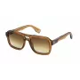 Police Gafas de sol para hombre SPLN65V - Montura cuadrada negra mate, lentes grises, 55 mm
