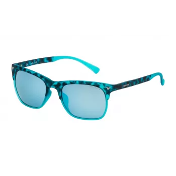 POLICE Gafas de sol hombre SK0445149LB - Montura de acetato, lentes de policarbonato grises, 51 mm ancho de lente
