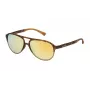 POLICE Gafas de sol para hombre SK0475449EG - Montura negra, lentes grises, 54 mm