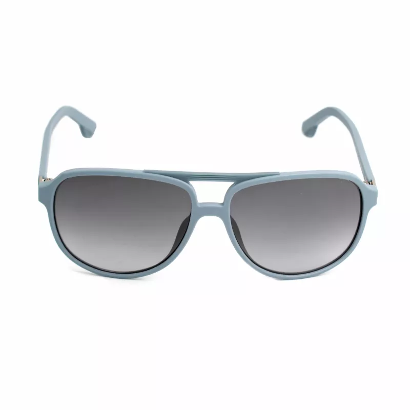 POLICE Gafas de sol para hombre SPL962607H1X montura havana lentes verdes 60 mm