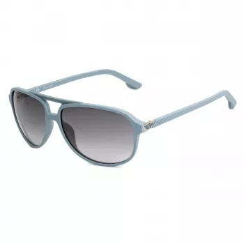 POLICE Gafas de sol para hombre SPL962607H1X montura havana lentes verdes 60 mm