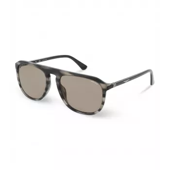 POLICE Gafas de sol hombre SPLE06-5606K3 montura rectangular de acetato UV400