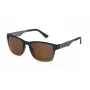 POLICE Gafas de sol para hombre SPLL09560MGB - montura de acetato Havanna, lentes de policarbonato verdes, protección UV400