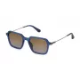 POLICE Gafas de sol hombre SPLL10-520892 Montura negra rectangular lentes grises 52/20/145 mm