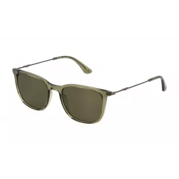 Police Gafas de sol de hombre SPLL77-53G61P habana verde polarizado 53mm