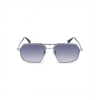 Gafas de sol de hombre POLICE SPLL86M580F94 Dark Havana montura cuadrada de acetato lente gris degradado UV400 58/16/145 mm