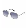 Gafas de sol de hombre POLICE SPLL86M580F94 Dark Havana montura cuadrada de acetato lente gris degradado UV400 58/16/145 mm