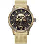 POLICE reloj hombre Blaze Collection PEWJG0005504 44mm caja de acero inoxidable correa de piel negra analógico cuarzo