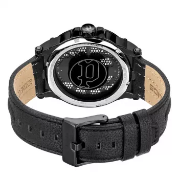 POLICE Reloj para hombre Blaze PEWJA2108201 47mm esfera negra correa de piel