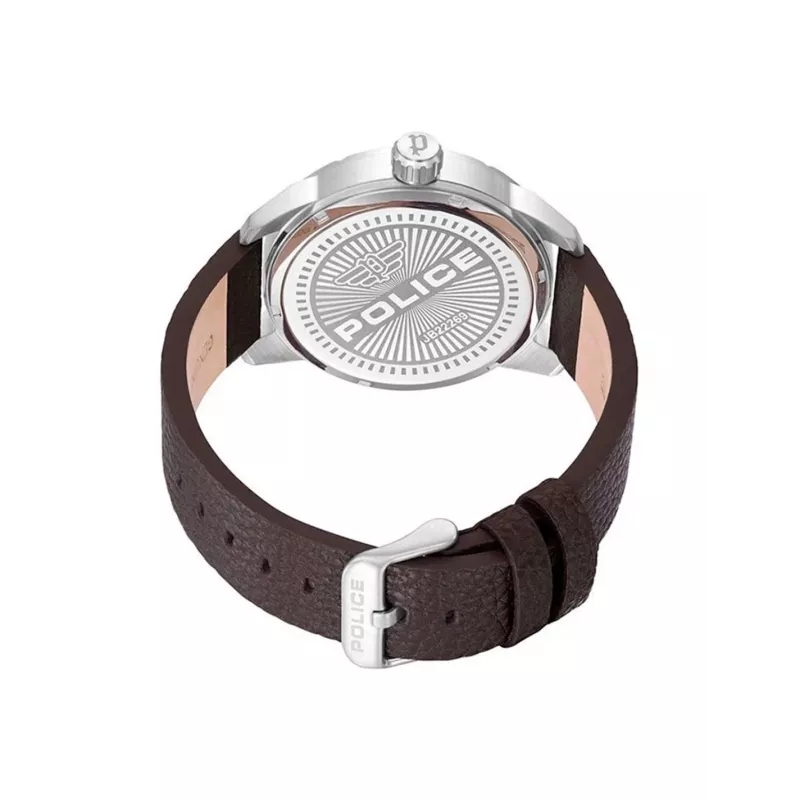 Reloj de hombre POLICE Blaze PEWJB2226902 45 mm acero inoxidable esfera azul piel negra