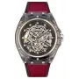 Police Reloj para hombre PEWGR1592401 44mm acero inoxidable piel negra cuarzo