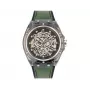 Reloj de hombre Police PEWGR1592406 44mm caja de acero inoxidable correa de piel analógico de cuarzo