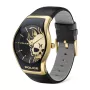 Police reloj hombre PEWJA2002301 45mm acero inoxidable cuarzo analógico esfera negra correa de piel