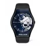 POLICE Reloj de hombre PEWJA2002302 45mm carcasa de acero inoxidable correa de piel