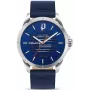 POLICE Reloj para hombre PEWJA2204501 46 mm Cuarzo analógico Acero inoxidable Esfera negra Correa de piel